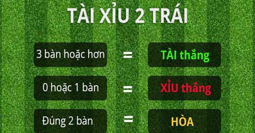 Tài xỉu 2 trái là sao? Kinh nghiệm chơi kèo tài xỉu 2 trái