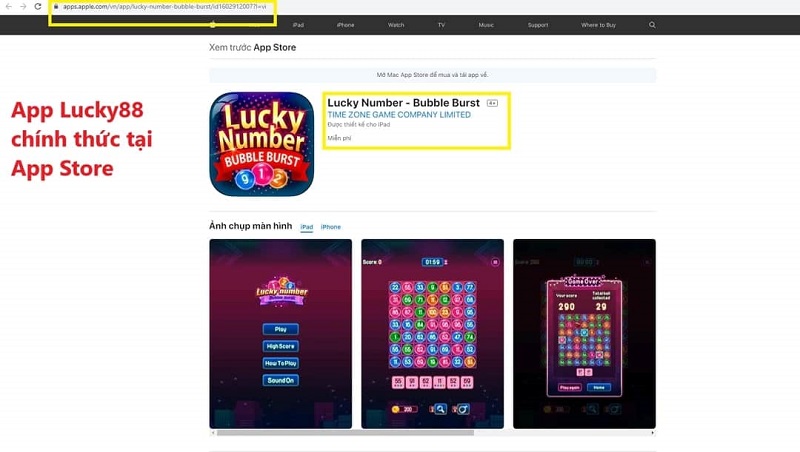 Cách tải app Lucky88 trên ứng dụng App Store