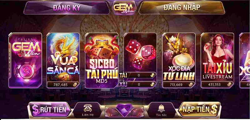 Trải nghiệm chơi game tốt nhất với Gemwin